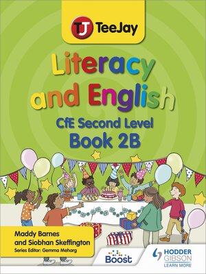 cover image of TeeJay Literacy and English CfE Second Level Book 2B